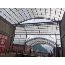 大跨度鋼架，網架采光頂棚用輕型防火阻燃陽光板耐力板聚碳酸酯板